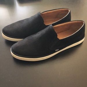 Uggs black slip on shoes size 10 womens